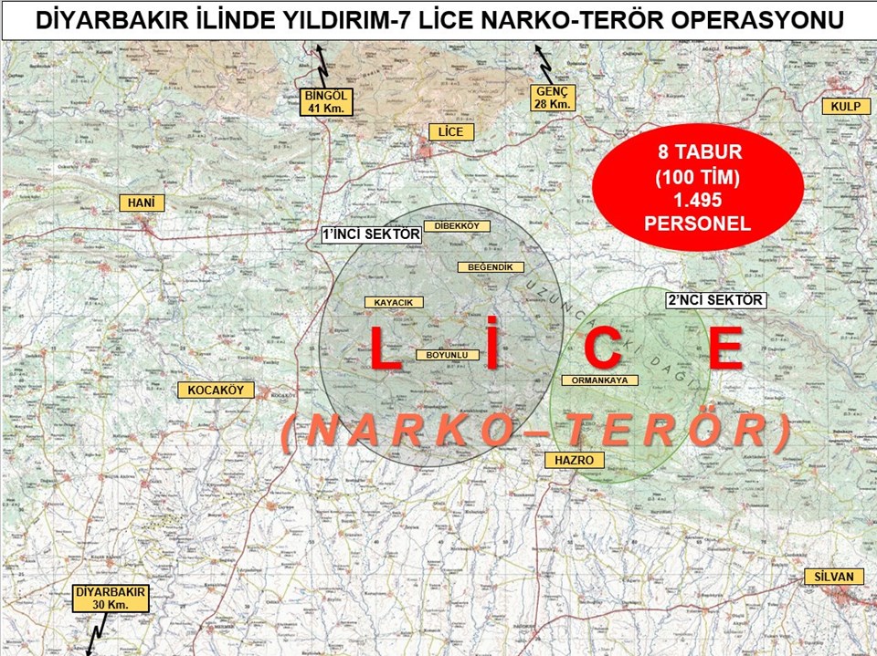 Yıldırım-7 Lice Narko-Terör operasyonu başlatıldı - 1