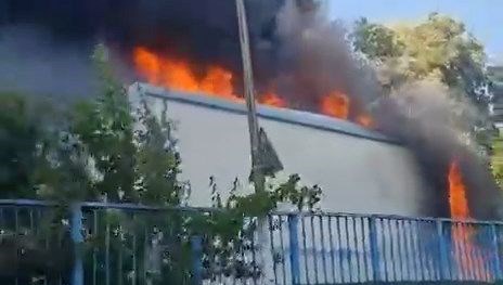 Pendik'te İSKİ tesisinde korkutan yangın