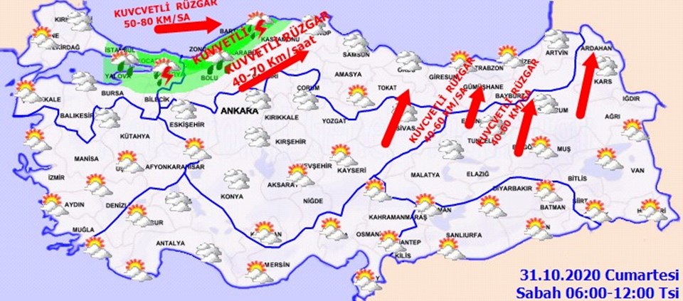 Meteoroloji'den deprem bölgesi için hava durumu açıklaması (İzmir'de bugün hava nasıl olacak?) - 1
