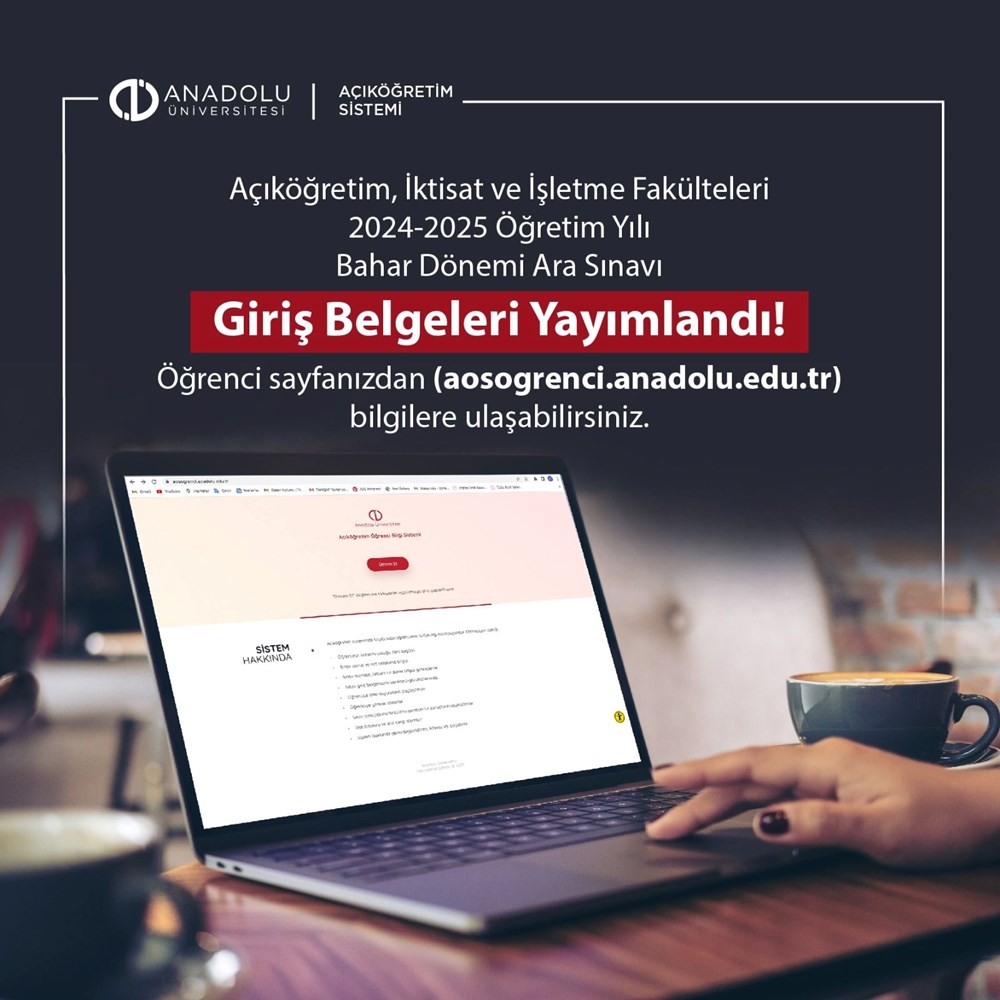 AÖF (Açıköğretim) imtihan giriş yerleri açıklandı: 19-20 Nisan AÖF imtihan giriş dokümanı sorgulama ekranı 73 7g OeqMtcEynG0mO8lqXvw