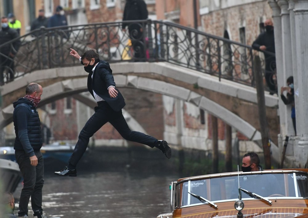 Tom Cruise Görevimiz Tehlike 7 filminin Venedik'teki setinde - 3
