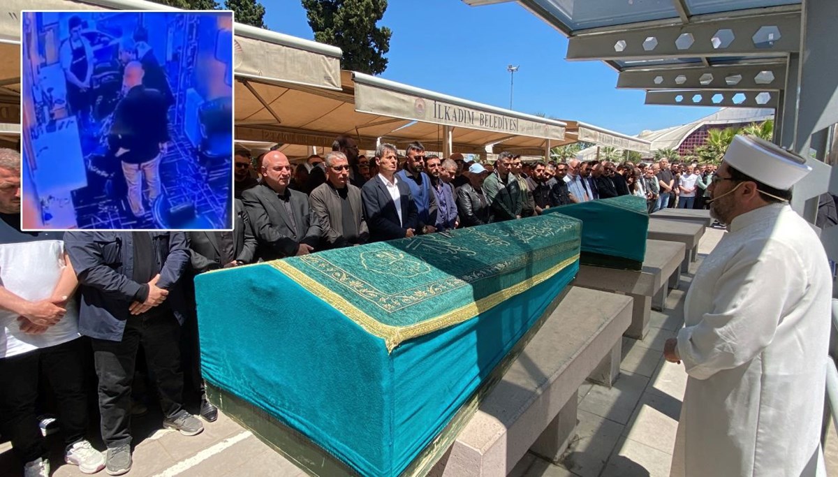 Babasıyla birlikte defnedildi