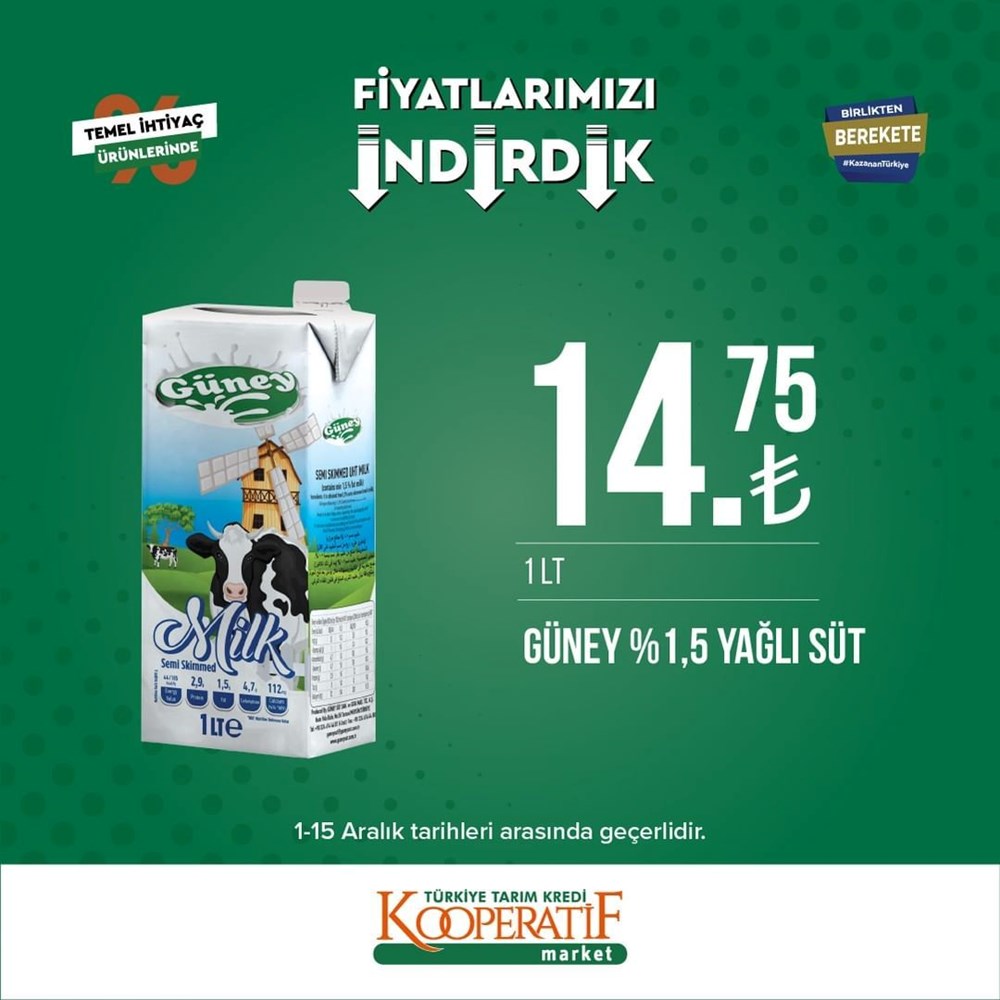 Tarım Kredi Kooperatif Market yeni indirimli ürünler listesini yayınladı (1-15 Aralık güncel indirimli ürünler kataloğu) - 5