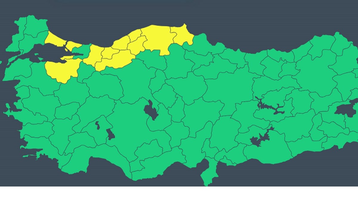 MGM 11 kenti sarı kodla uyardı.