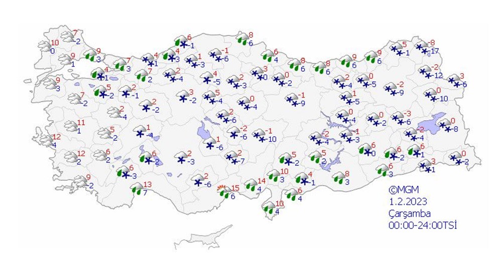 Meteoroloji'den 13 il için kar yağışı uyarısı (İstanbul, Ankara ve diğer illerde bugün hava nasıl olacak?) - 17