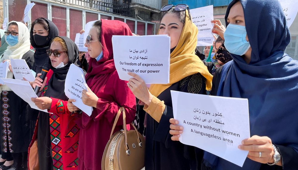 Kabil’de kadınlardan protesto: Taliban bizi evde tutamazsın - 3