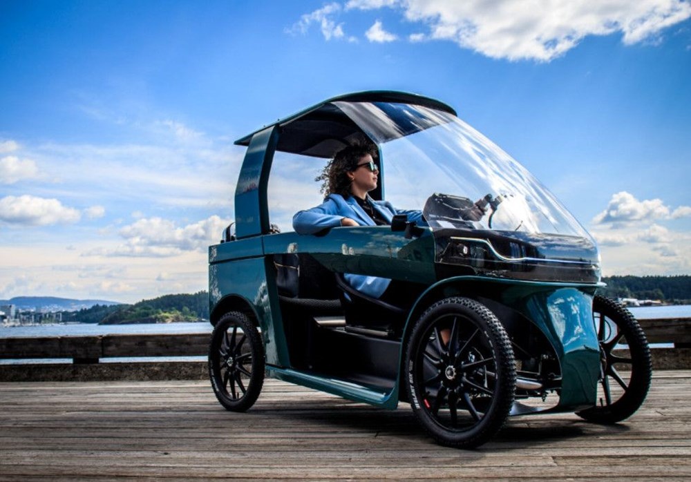 Konforlu seyahat için dört tekerli elektrikli bisiklet - 4