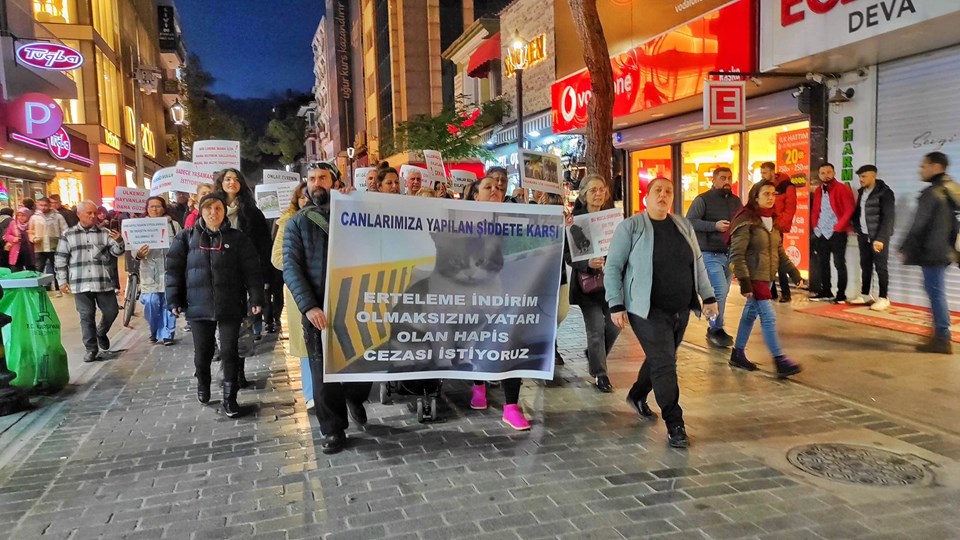 İstanbul'da vahşice öldürülen "Eros" için yürüdüler - 3
