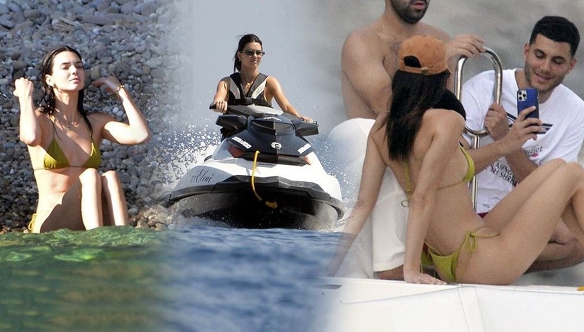 Kendall Jenner ile Devin Booker tatilde