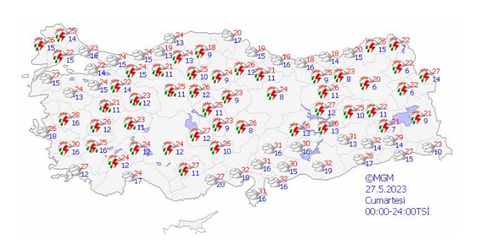 Seçim günü hava nasıl olacak? (Meteorolojiden 5 günlük rapor) - 12