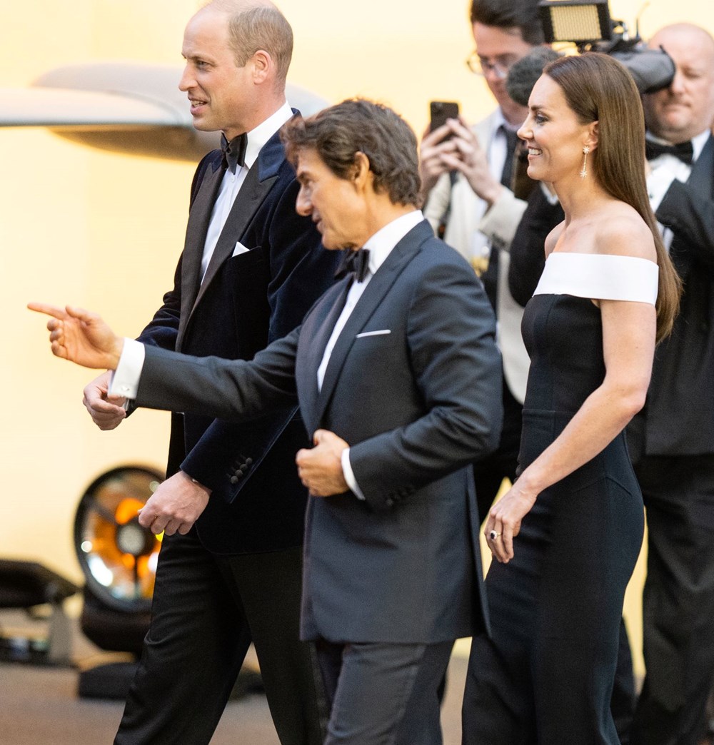 Top Gun: Maverick galası: Başrol Tom Cruise'dan Prens William ve eşi Kate Mİddleton'a özel karşılama - 11