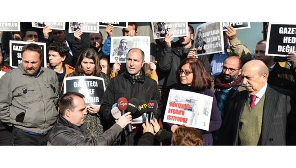 Suriye'de kaçırılan gazeteci için eylem