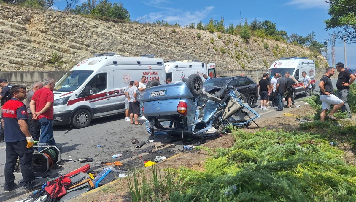 Cip ve otomobilin feci kazası: 1 ölü, 5 yaralı