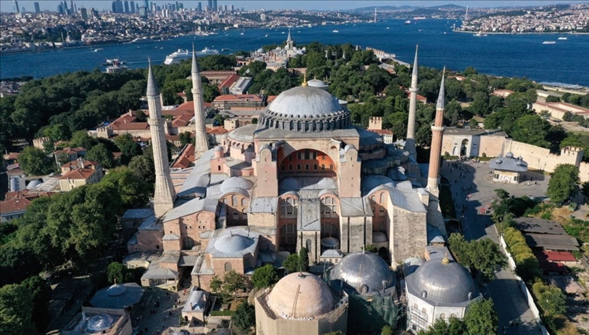 Erdoğan'dan Ayasofya paylaşımı