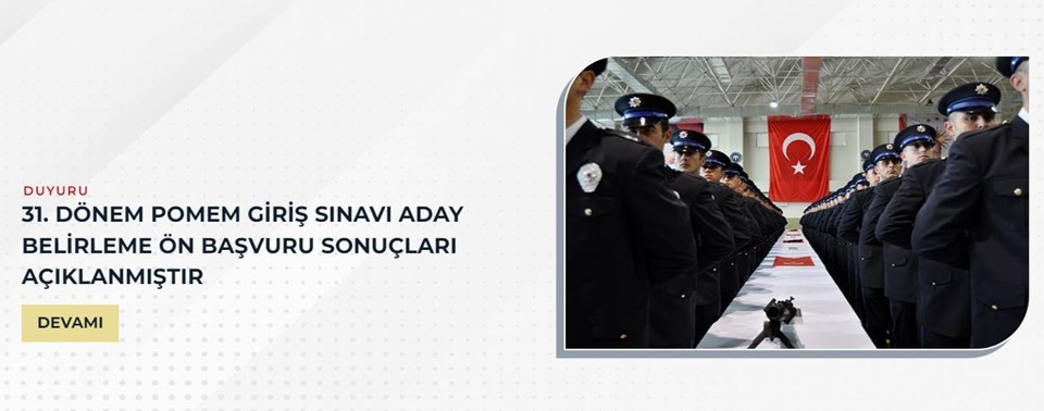 PMYO ve POMEM eğitim sonu sınav sonuçları açıklandı (Polis Akademisi PMYO ve POMEM sonuç ekranı) - 1