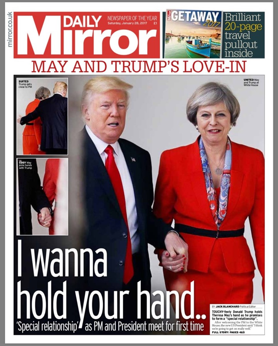Trump'ın ilk kabulü İngiltere Başbakanı Theresa May - 2