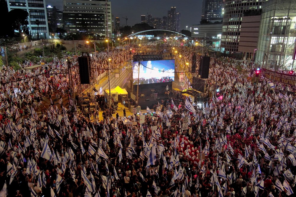 İsrail'de yüz binler yine sokaklarda: Hükümetin yargı düzenlemesine protesto - 9