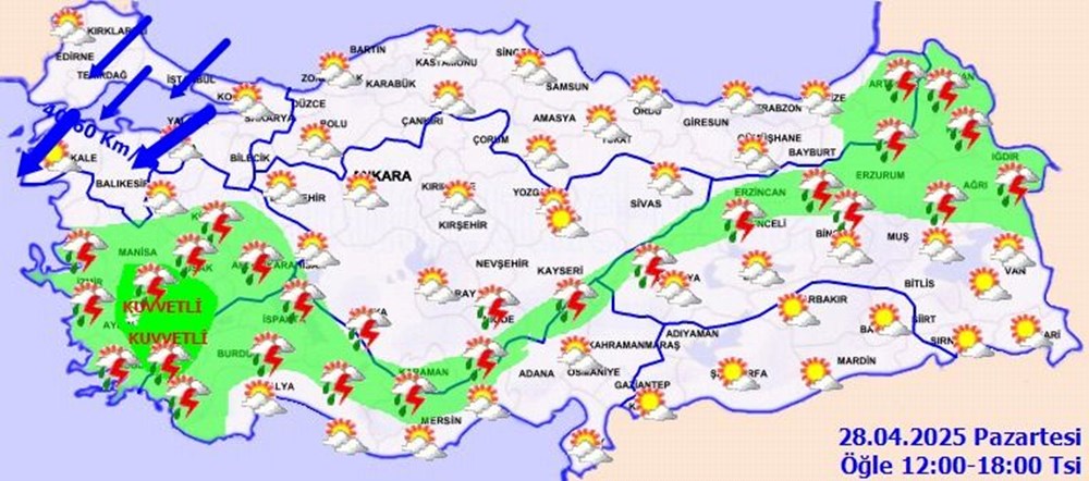 İstanbul'da fırtına alarmı: Hızı 80 km/saate kadar çıkacak | Bu saatlere dikkat! - 4