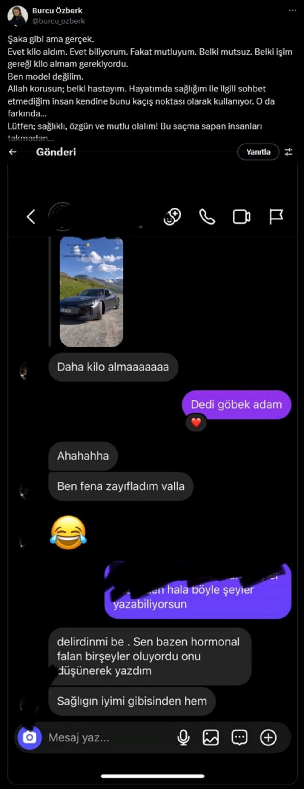 Burcu Özberk'ten
