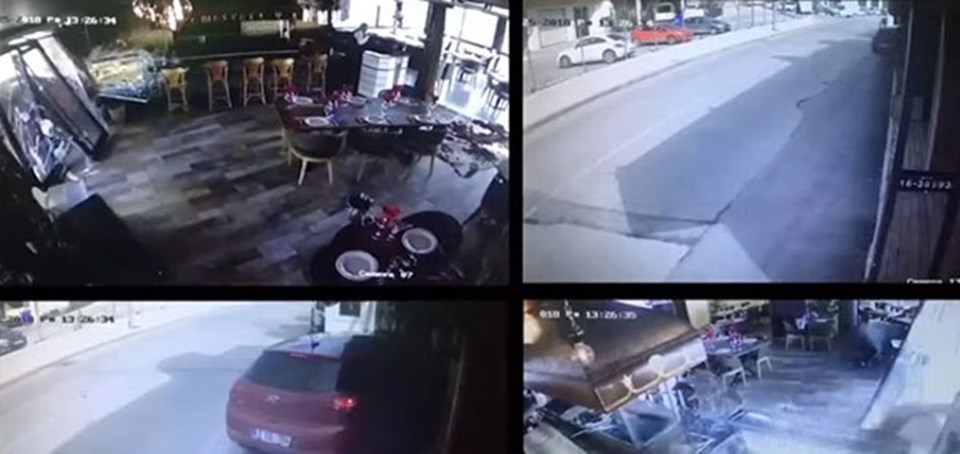 Erkan Petekkaya'nın restoranına önce otomobil girdi sonra yangın çıktı - 1
