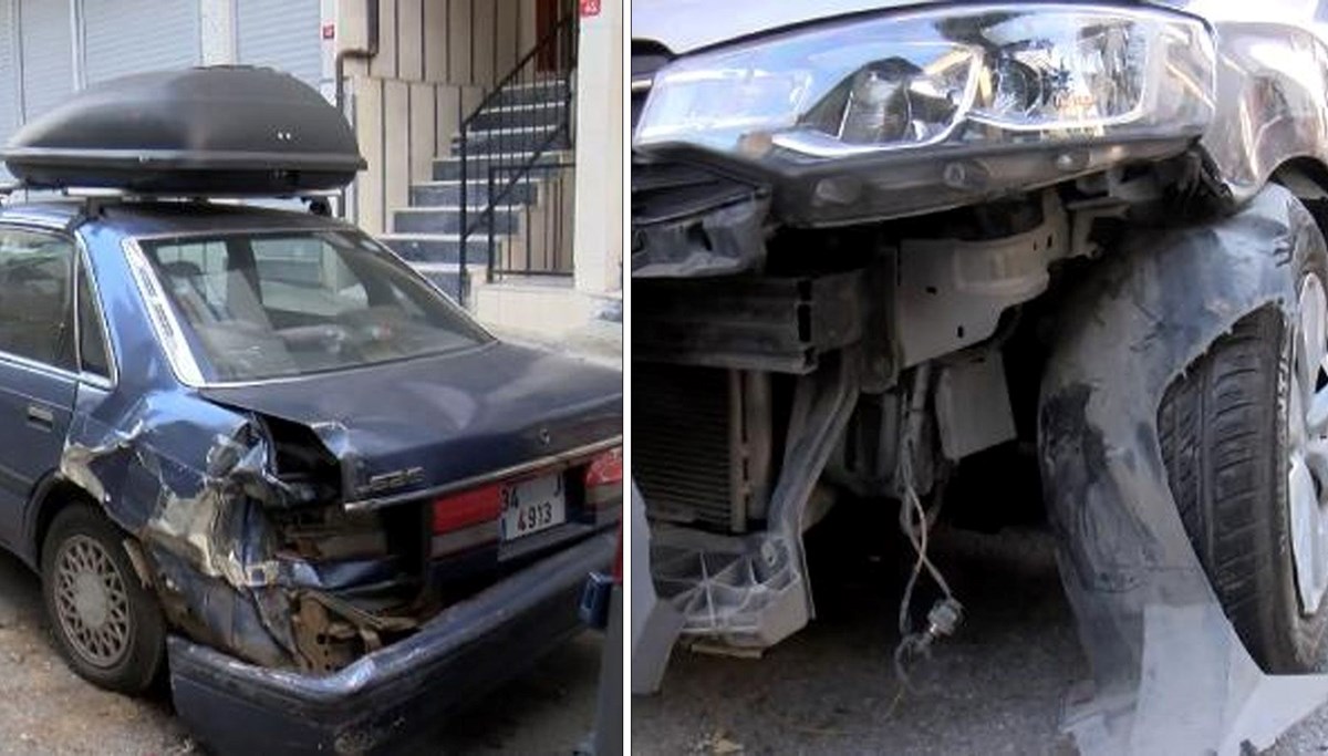 Bağcılar'da TIR ara sokaktaki otomobillere çarparak ilerledi Bağcılar'da TIR ara sokaktaki otomobillere çarparak ilerledi