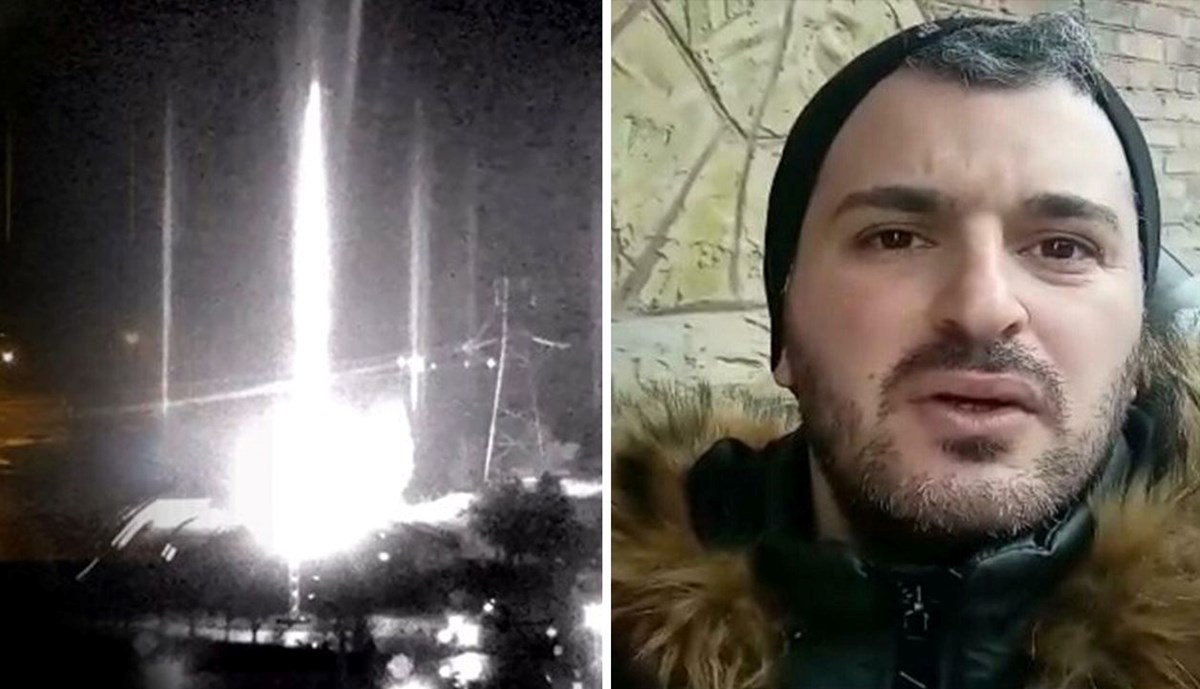 Ukrayna'da vurulan santralin yakınındaki Türk yaşananları anlattı