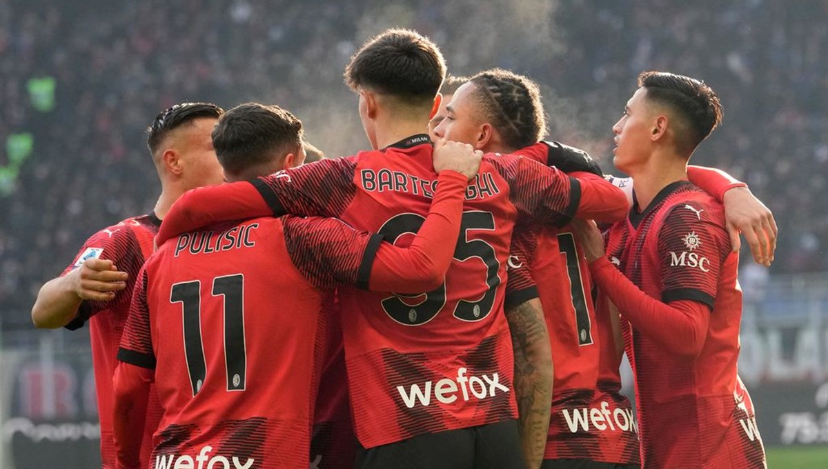 Serie A'da Milan, üç puana üç golle uzandı Serie A'da Milan, üç puana üç golle uzandı