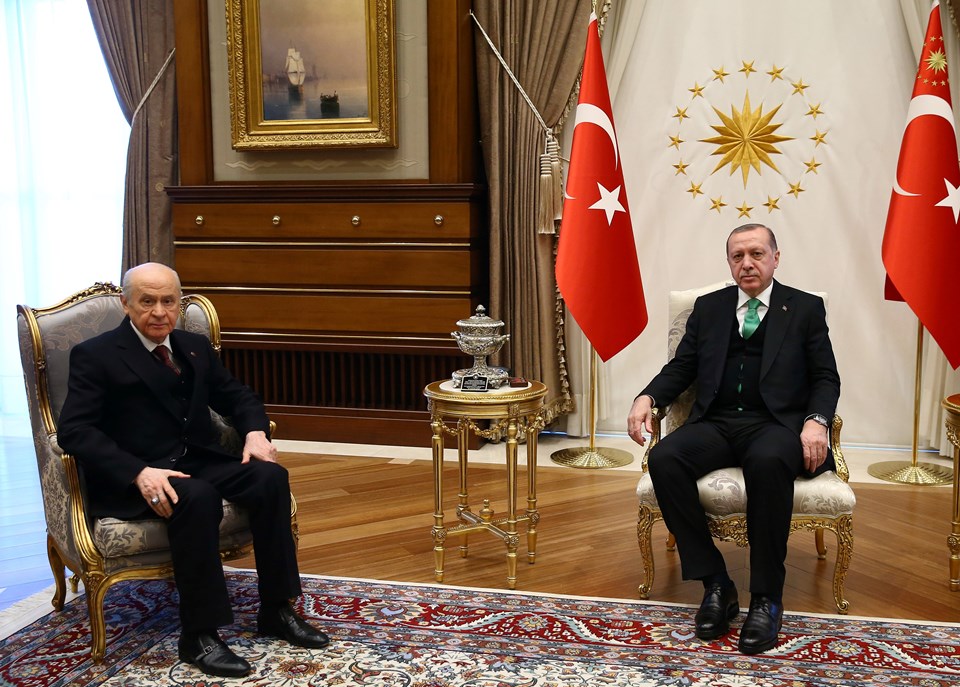 Cumhurbaşkanı Erdoğan, MHP lideri Bahçeli ile görüştü - 1