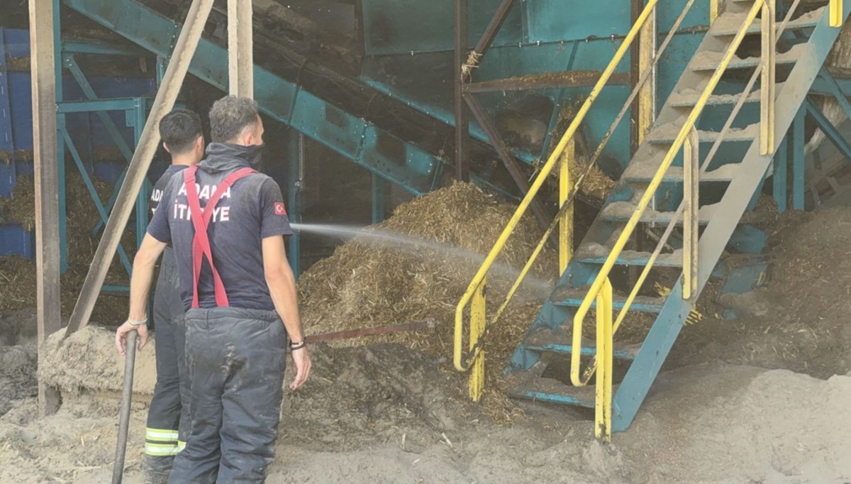 Enerji tesisinde yangın