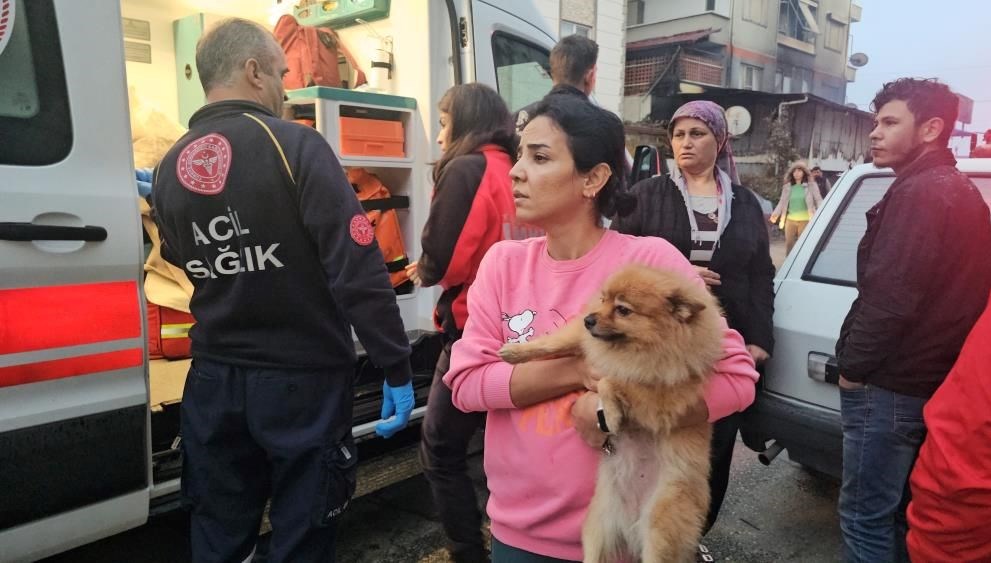 Veteriner kliniğinde yangın paniği