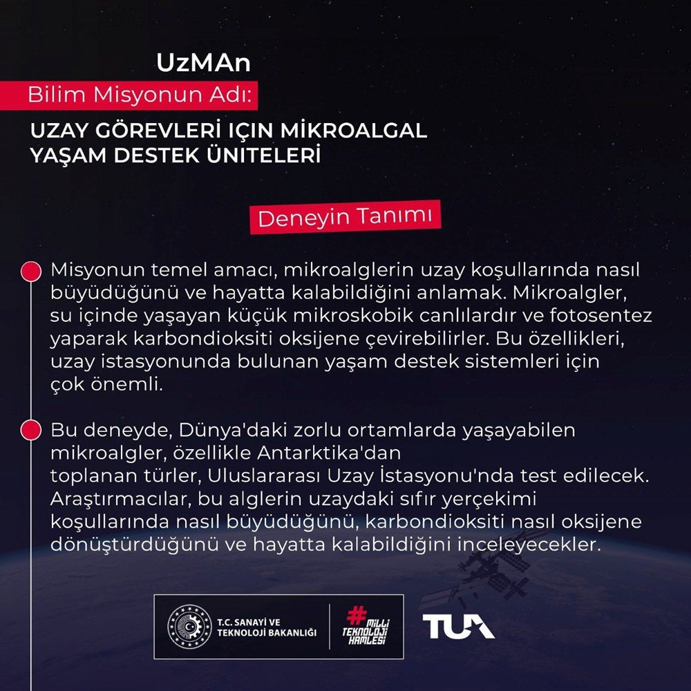 Deney çalışmalarında üçüncü gün, Türkiye'nin ilk astronotu Alper Gezeravcı, güne yeni deneylerle başladı - 12