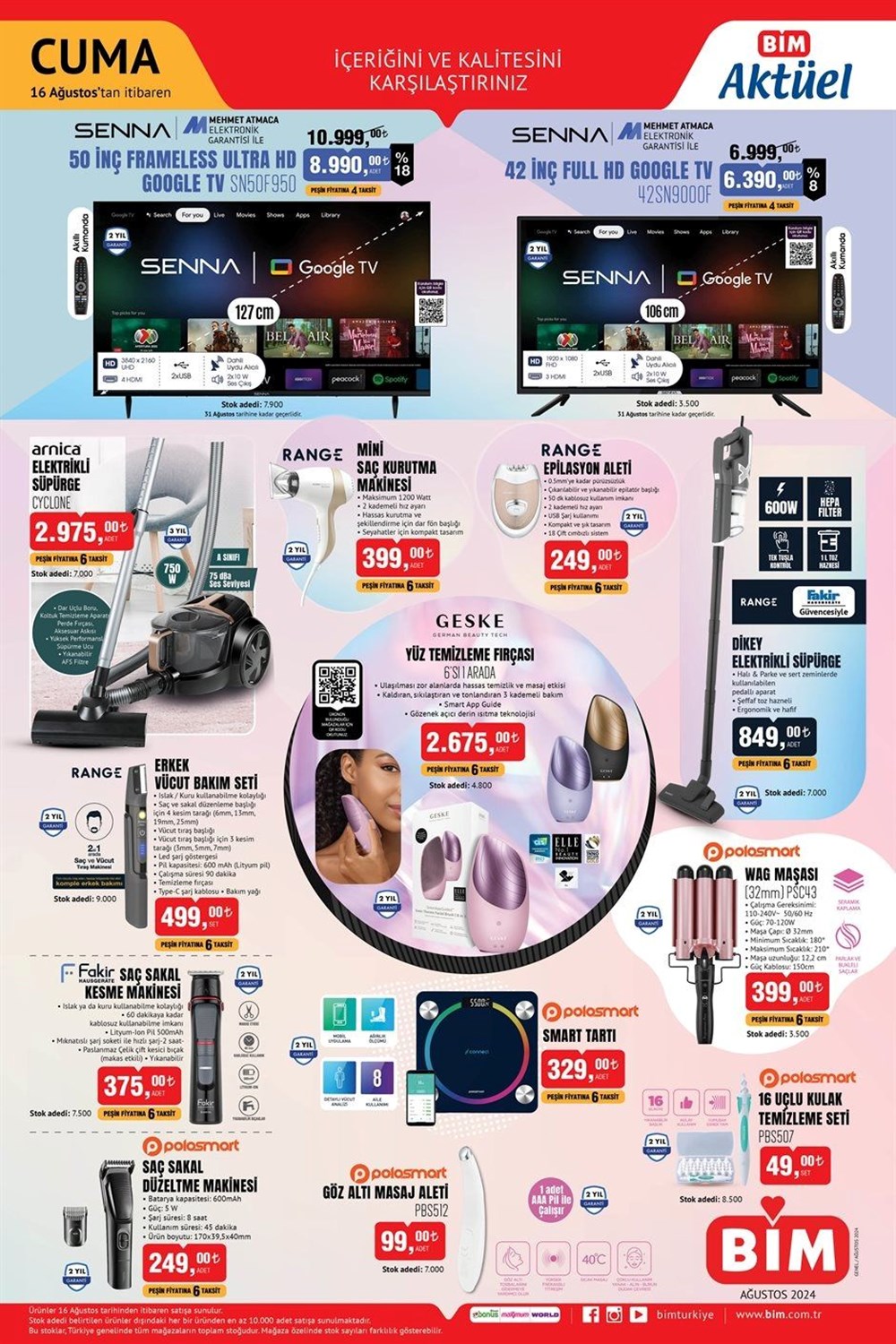 تركيا اليوم لا تفوت الفرصة.. خصومات وعروض مميزة من متاجر بيم في تركيا بدءاً من اليوم تخفيضات BIM الحالية 16 أغسطس 2024: منتجات مخفضة جديدة خاصة لهذا الأسبوع في سوق BIM - 1