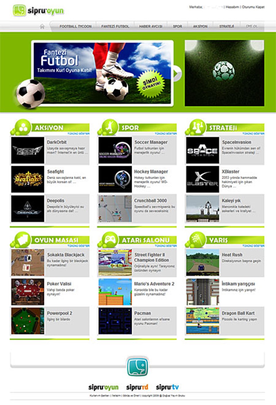 sipruoyun.com'da 150'den fazla çevrimiçi oyun bulunuyor. Siteye gitmek için resme tıklayın.