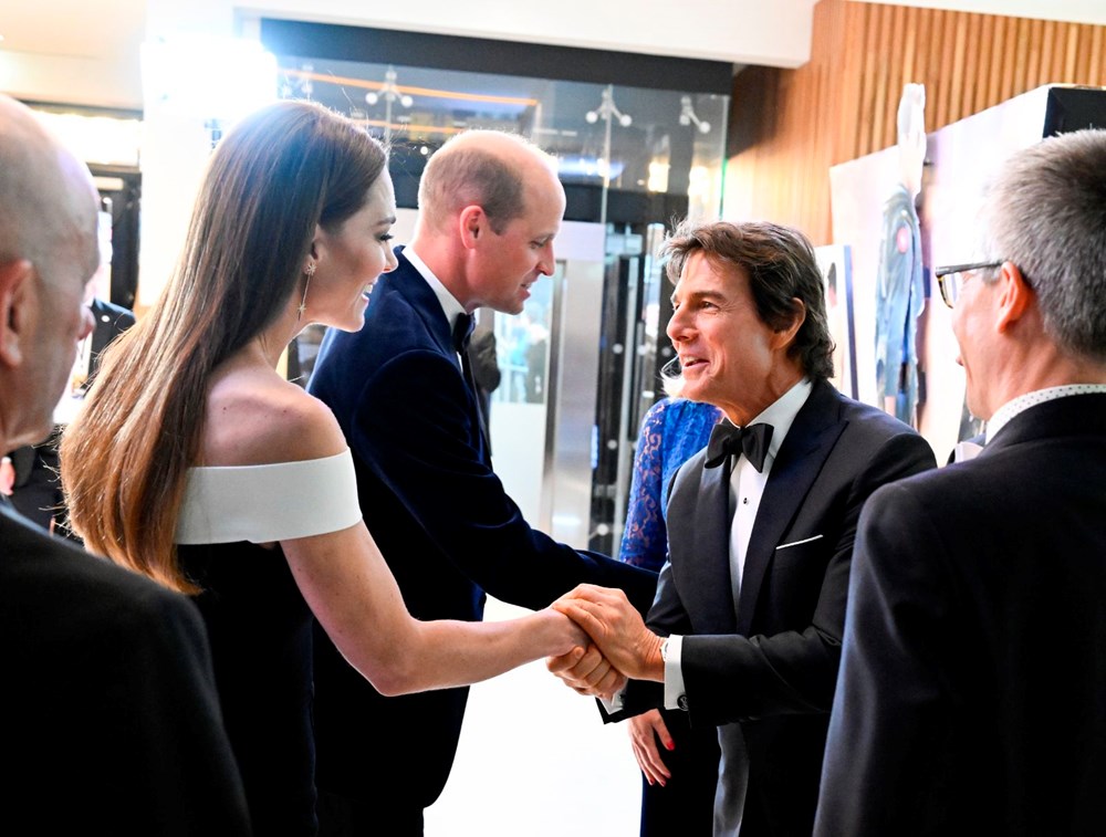 Top Gun: Maverick galası: Başrol Tom Cruise'dan Prens William ve eşi Kate Mİddleton'a özel karşılama - 6
