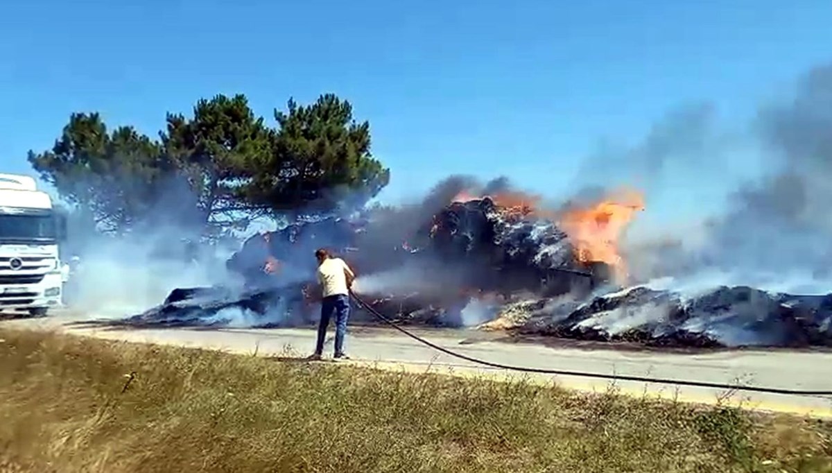 Tekirdağ'da korkutan yangın