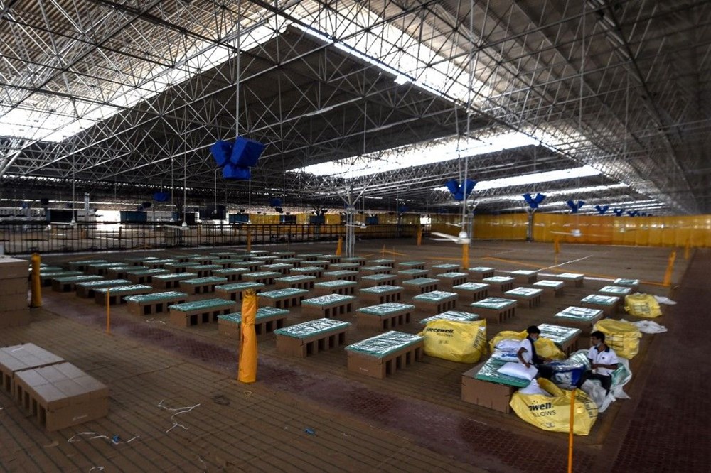 Hindistan'da Covid-19'a karşı karton yatak çözümü - 19