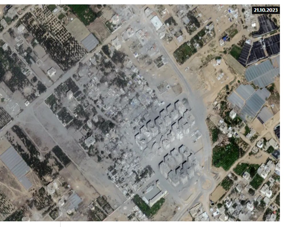 İsrail bombardımanın öncesi ve sonrasında Gazze: Yıkım uydudan görüntülendi - 8