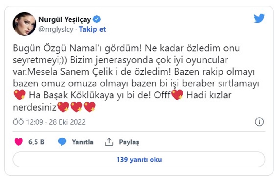 Nurgül Yeşilçay'dan meslektaşlarına çağrı: Neredesiniz kızlar? - 1