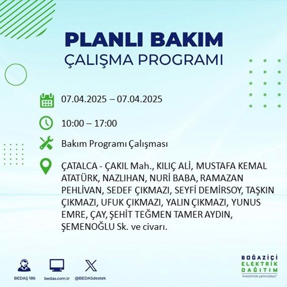 İstanbul'un 21 ilçesinde elektrik kesintisi: Elektrikler ne vakit gelecek? 9 saat sürecek (7 Nisan BEDAŞ kesinti programı) 93 8HBv6sDGQUSr2ZcjtHaSKQ