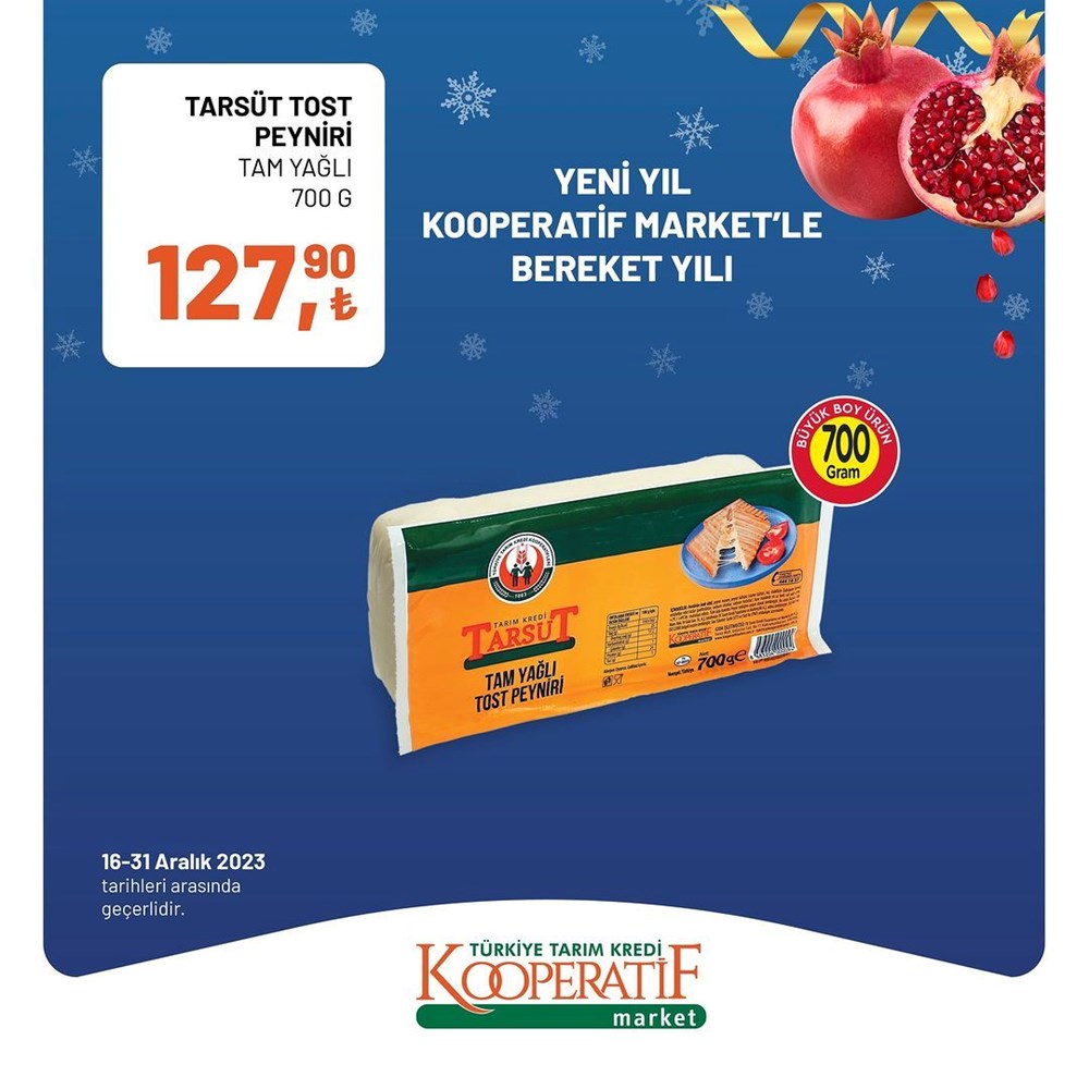 Tarım Kredi Kooperatif Market aralık ayına özel yeni indirimli ürünler: Yılbaşına özel birçok üründe indirim (19-31 Aralık 2023 Tarım Kredi Market indirimleri) - 28