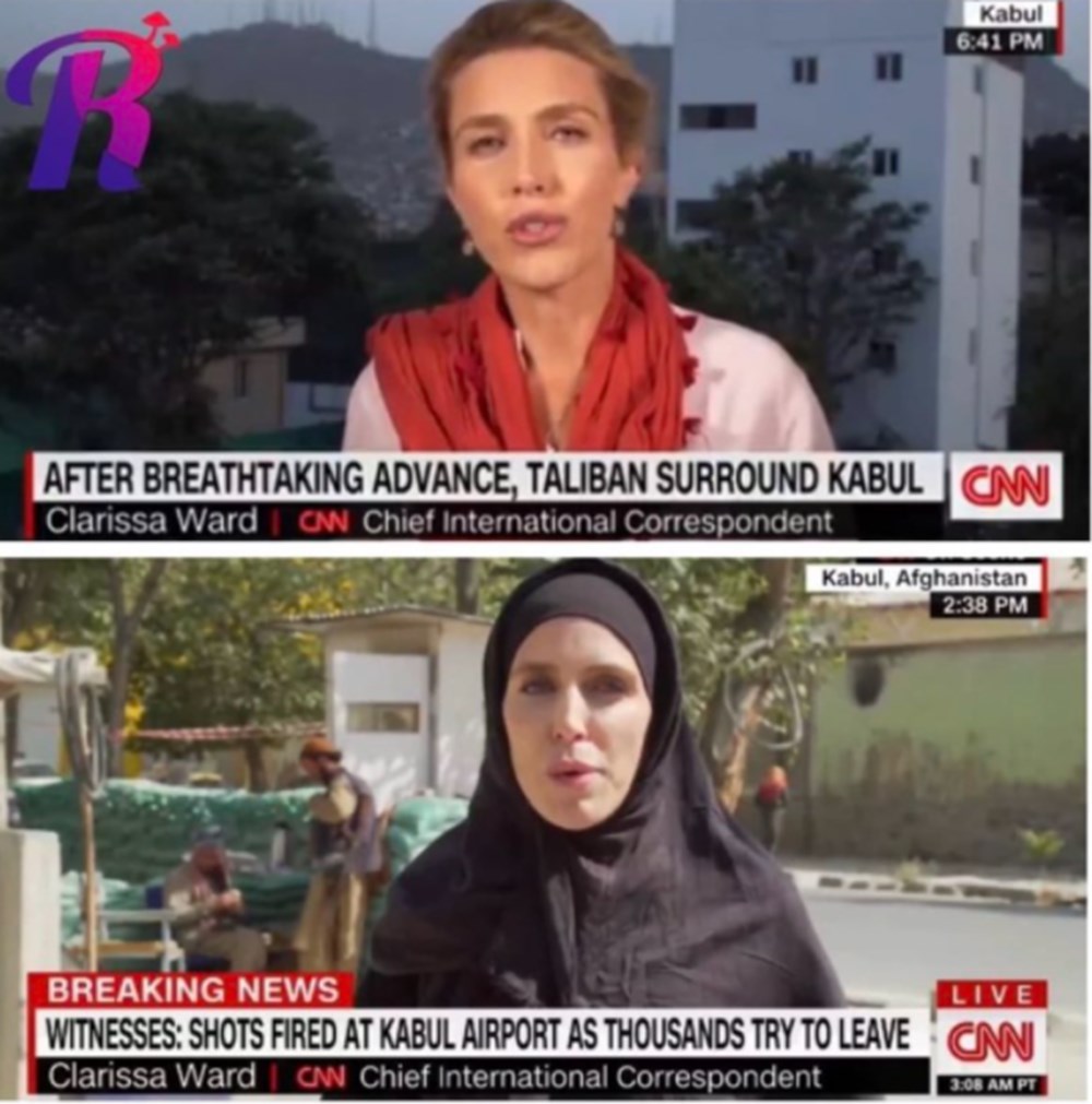 CNN muhabiri Clarissa Ward Taliban sonrası çarşafa girdiği iddiasına yanıt verdi - 5