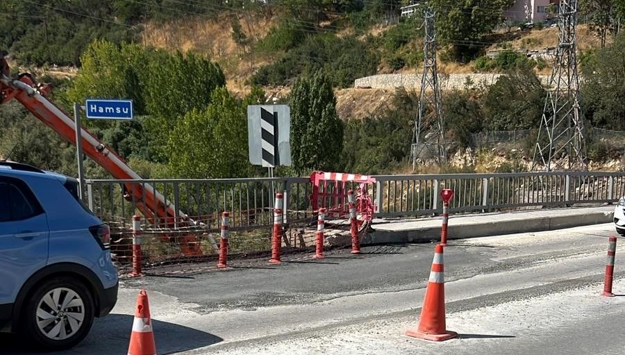 Hamsu köprüsü yeniden ulaşıma açıldı