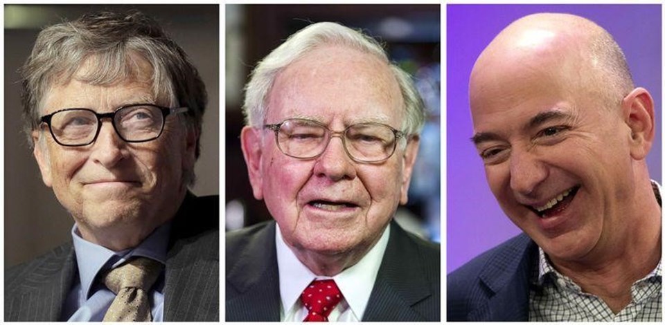 Bill Gates, Warren Buffett ve Jeff Bezos