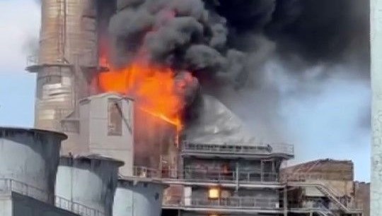 Termik santralde yangın