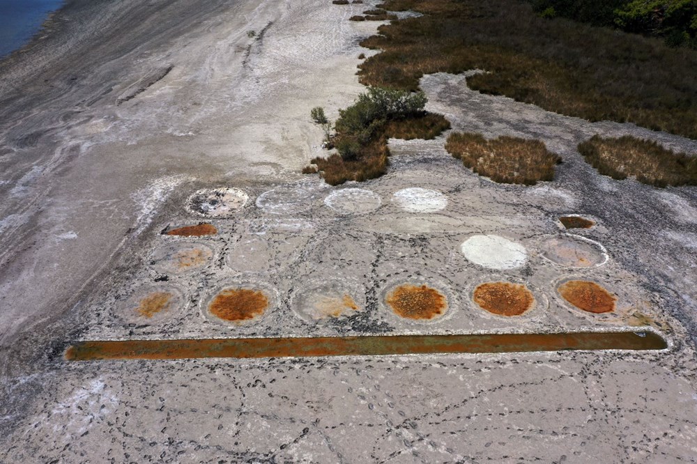 İztuzu’nda sular çekildi, 2 bin yıllık tesis ortaya çıktı - 9