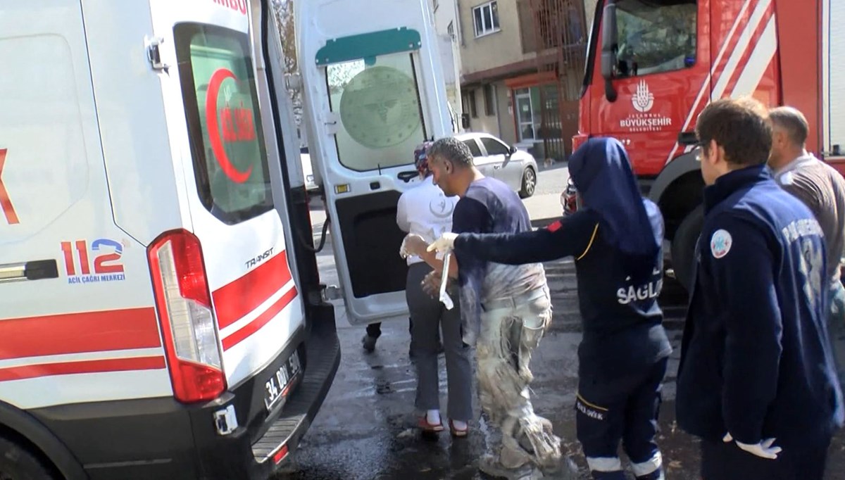 Bağcılar'da patlama sonrası yangın Bağcılar'da patlama sonrası yangın