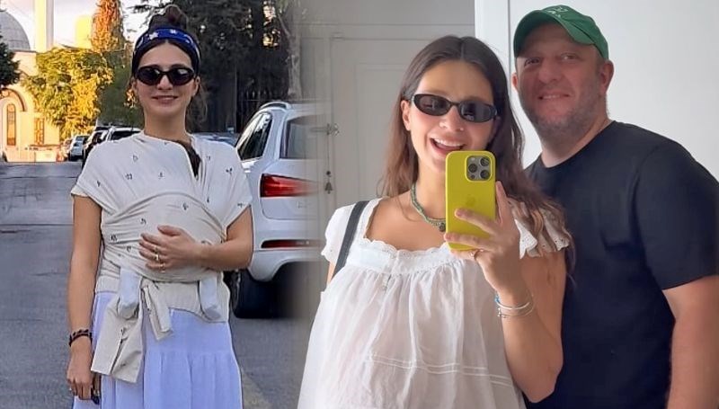 Meriç Aral ile minik oğlu Güneş'ten yeni poz