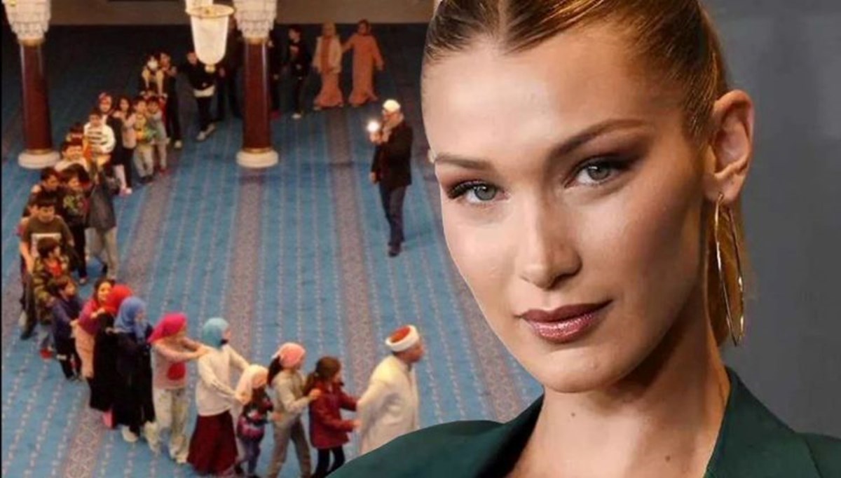 Bella Hadid'in paylaşımı Hacı Osman Torun Camii imamını mutlu etti