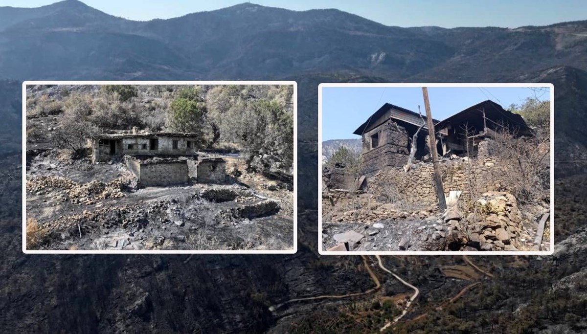 Mersin'de acı manzara: 15 bin dönümden fazla alan küle döndü