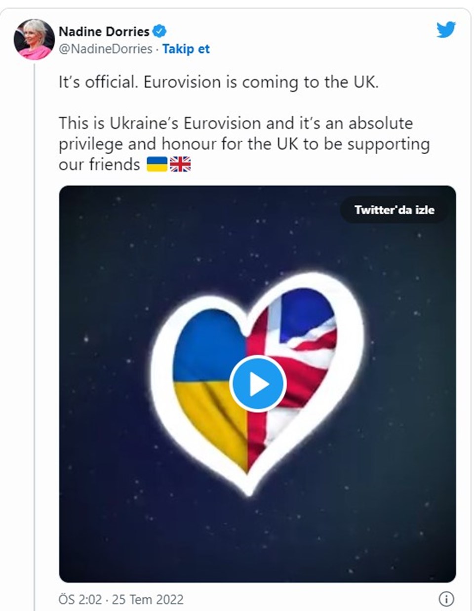 Eurovision Şarkı Yarışması gelecek sene İngiltere’de düzenlenecek - 1